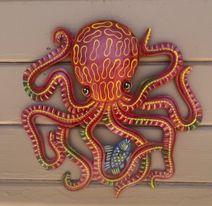 Colorful Octopus - Red