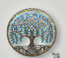 Load image into Gallery viewer, Blue Multi Color Tree of Life 22”
