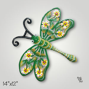 Dragonfly -  Set of (4) Mint, Green, Pink and Blue Color