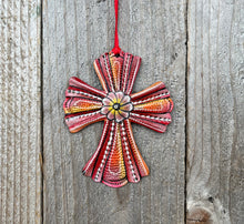 Load image into Gallery viewer, Cross Ornament - Red