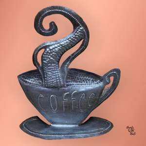 Coffee Cup Freestanding - Single Swirl