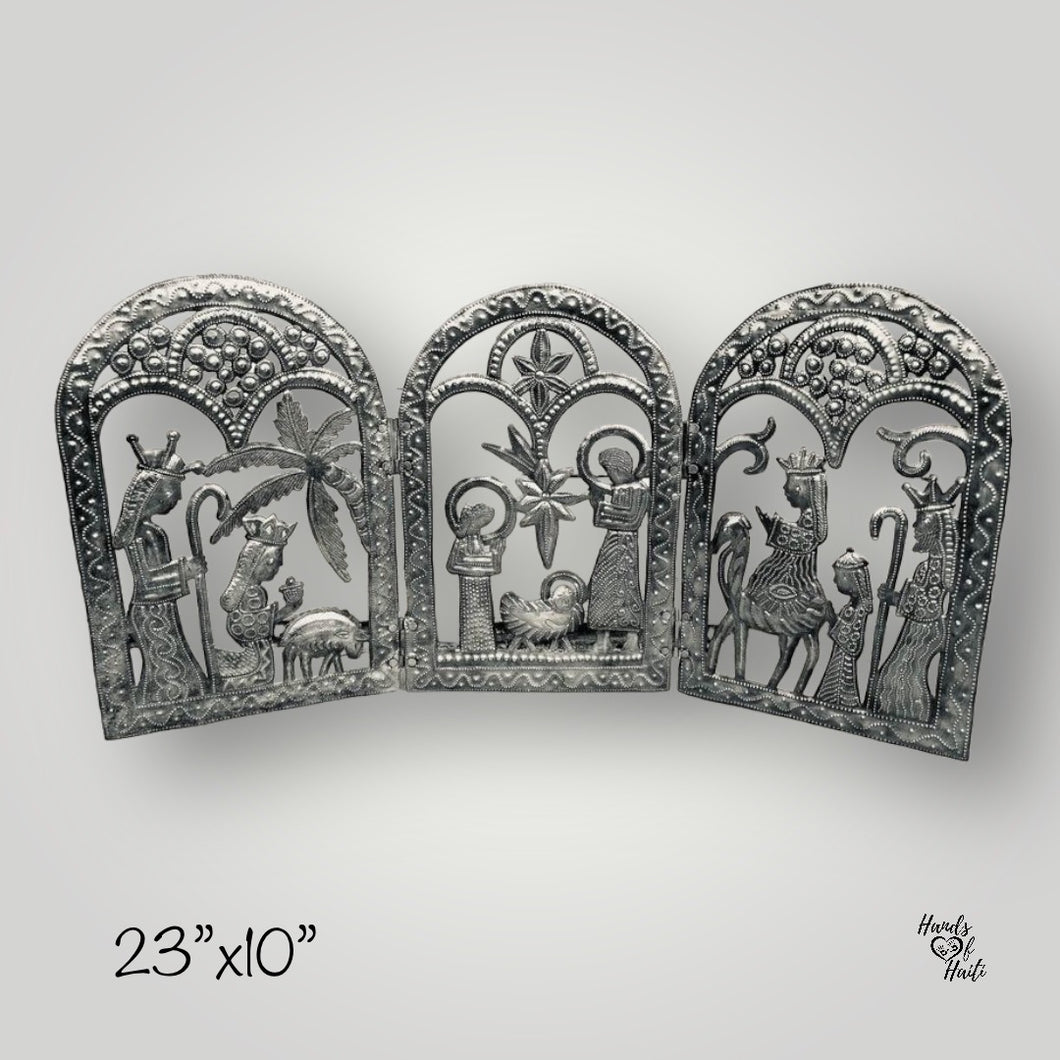 Tri Fold Nativity Rounded