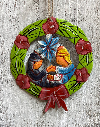 Wreath Nativity Ornament