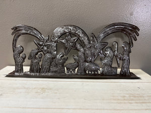 Standing Nativity with Shooting Stars