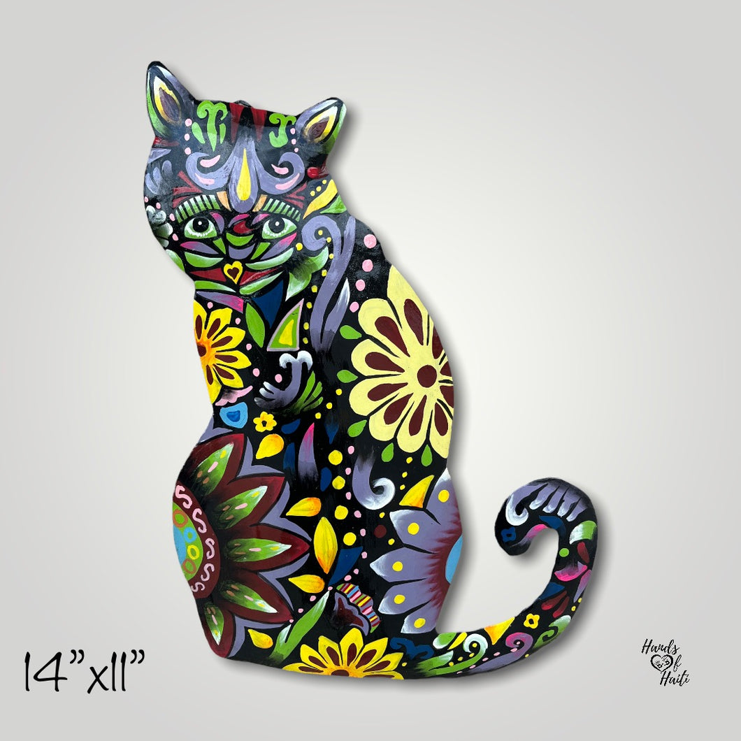 Colorful Cat - Sitting