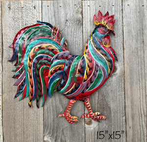 Festive Rooster - Painted
