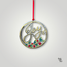 Load image into Gallery viewer, Cursive Joy Ornament - Painted