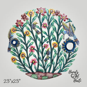 Garden Birds Flower  Tree of Life 23”