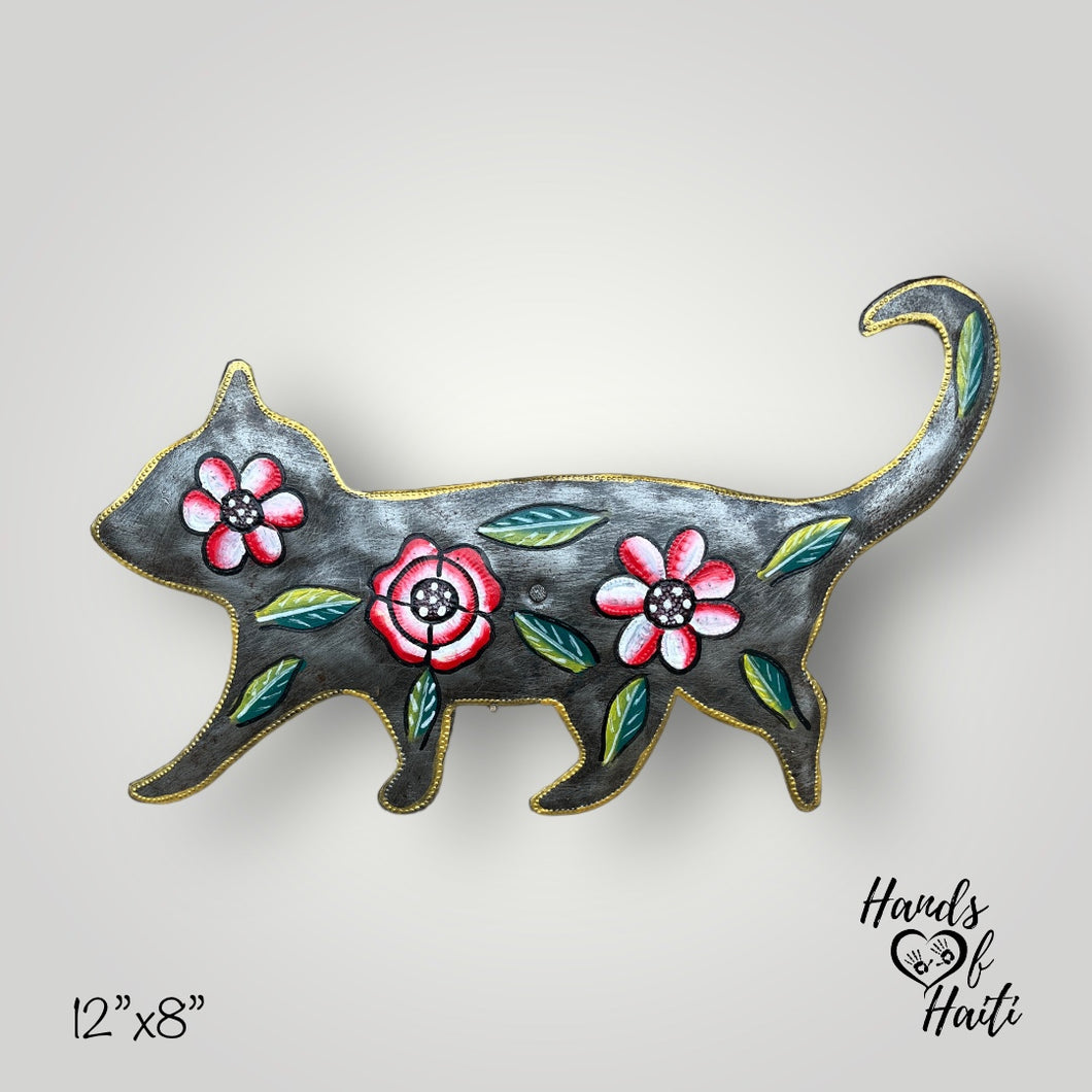 Colorful Floral Cat