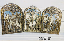 Load image into Gallery viewer, Tri Fold Nativity Rounded - 23”