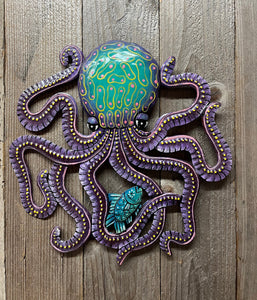 Purple Colorful Octopus
