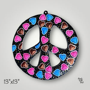 Love and Peace Sign - Painted