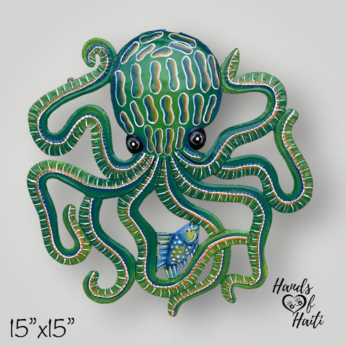 Colorful Octopus - Green