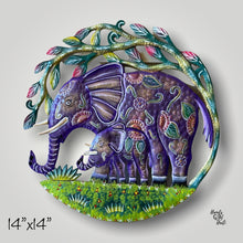 Load image into Gallery viewer, Mom and Baby Elephant - Painted