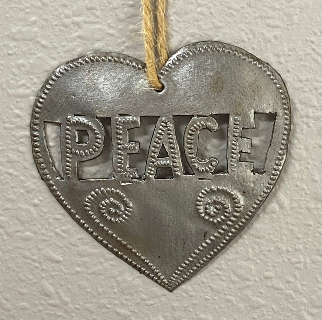 Heart Peace Ornament