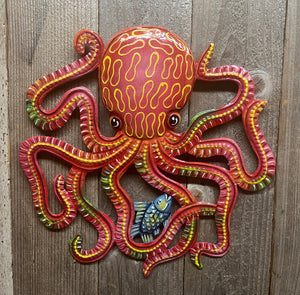 Colorful Octopus - Red