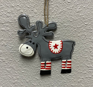 Moose Ornament Set