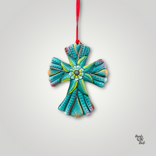 Load image into Gallery viewer, Cross Ornament - Green
