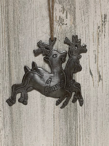 Double Deer Ornament