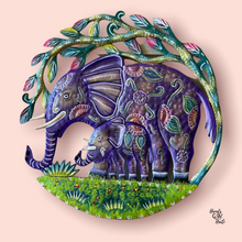 Load image into Gallery viewer, Mom and Baby Elephant - Painted