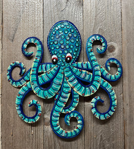 Blue Multi Color Octopus