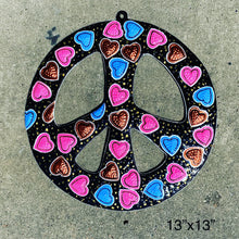 Load image into Gallery viewer, Love and Peace Sign - Painted