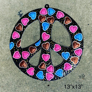 Love and Peace Sign - Painted
