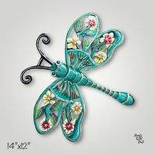Load image into Gallery viewer, Dragonfly -  Set of (4) Mint, Green, Pink and Blue Color