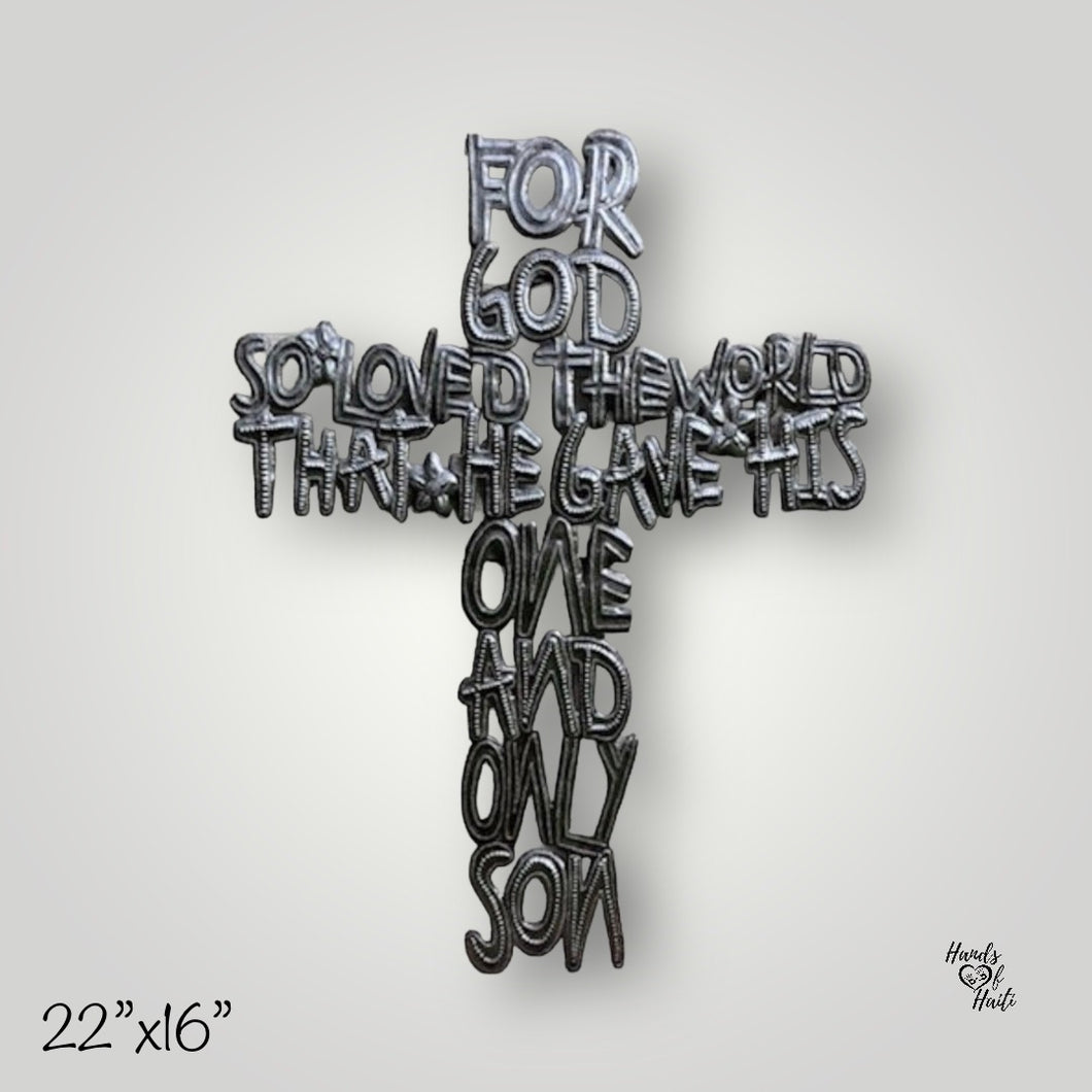 For God So Loved the World Cross