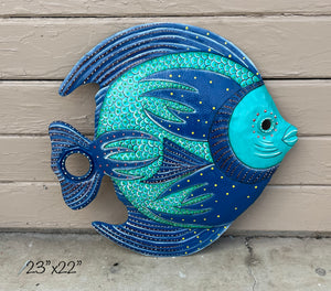 Blue 23” Fish