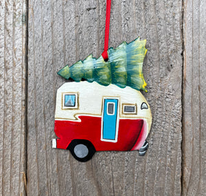 RV Camper Christmas Tree Ornament
