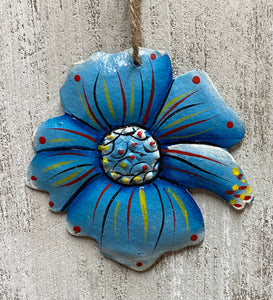 Blue Flower Ornament