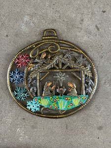 Nativity Ornament - Large Hanging